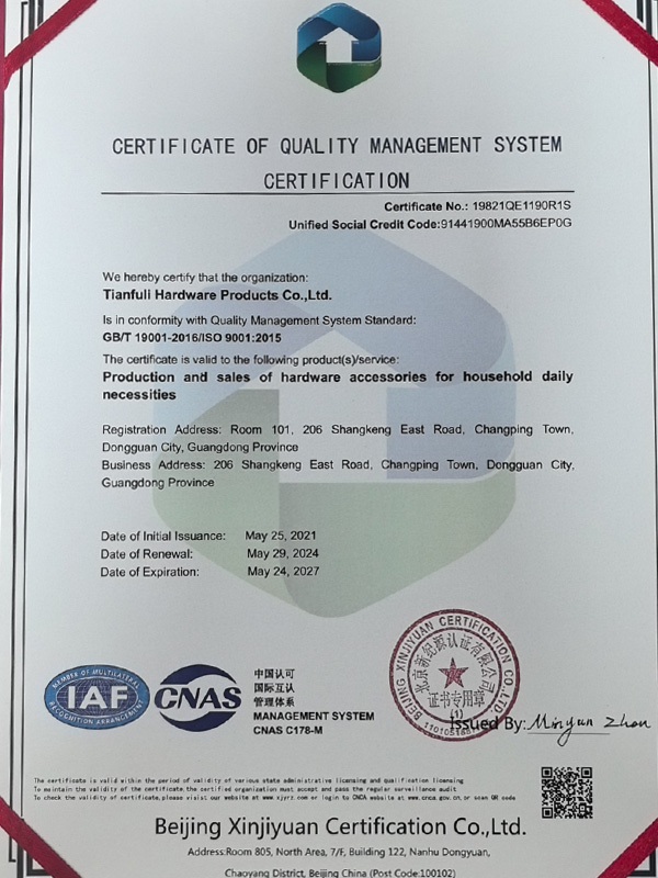 Certificates