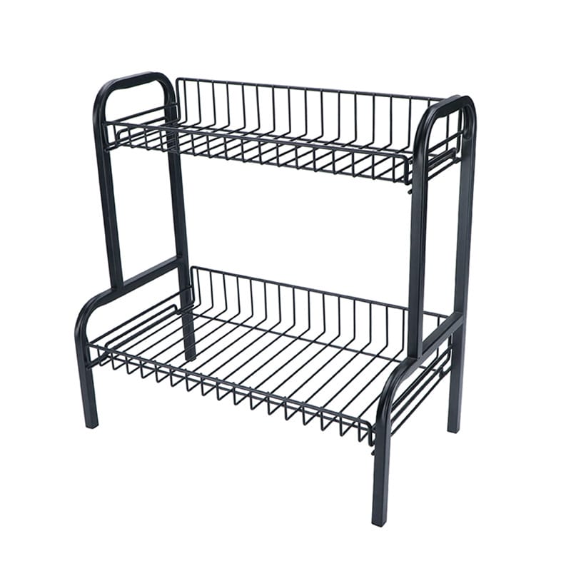 Custom Double Tier Kitchen Countertop Organizer Rack for Spices, Oils, Sauces & Condiments