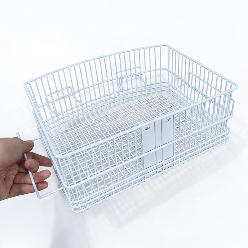 Iron Square Monitor Hanging Basket for Computer Cart and Fetal Monitor Stand