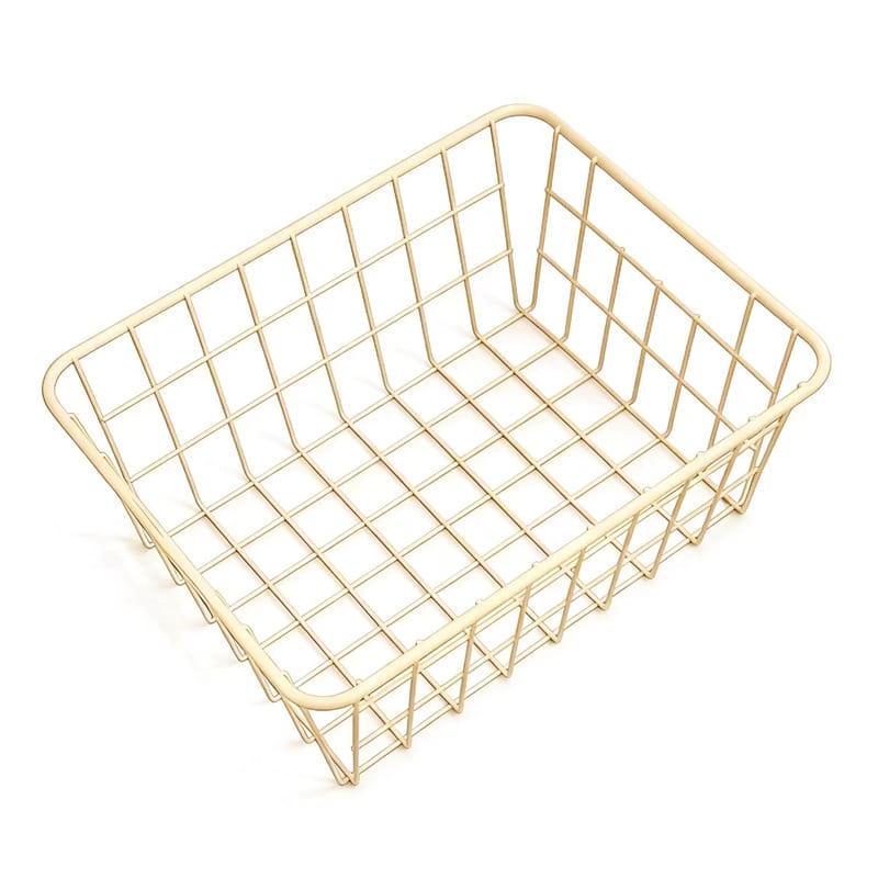 Modern Minimalist Iron Storage Basket for Desktop, Fruit, Snacks and Kitchen Organizer