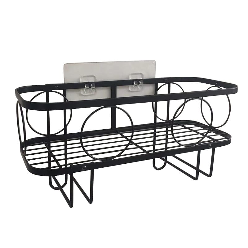No-Drill Wall-Mounted Toilet Paper Holder and Storage Rack Above Toilet for Bathroom