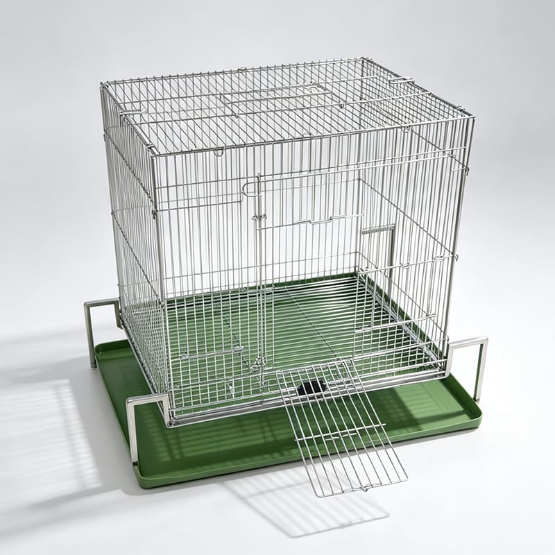 304 Stainless Steel Large Luxury Parrot Cage, Foldable Bird Breeding Cage
